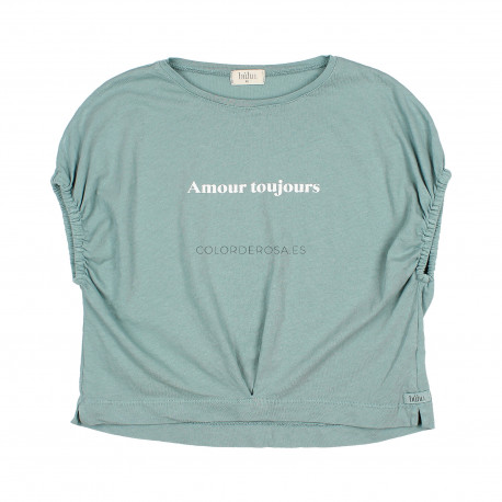 Camiseta verde Amour Búho