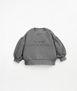 Sudadera niña felpa gris Play Up