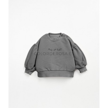 Sudadera niña felpa gris Play Up